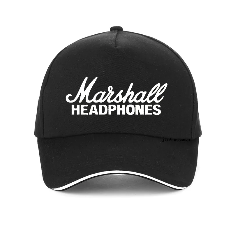 Новая Кепка Marshall с логотипом Amps, усиленная гитара Hero, жесткая Рок кафе, музыка, муза, бейсболка для мужчин wo, Мужская модная бейсболка кепка - Цвет: Черный