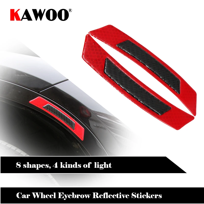 

KAWOO Car Reflective Strip Stickers Protective Collision Scratch For Renault Clio Scenic Megane Twingo Car Styling Accessories