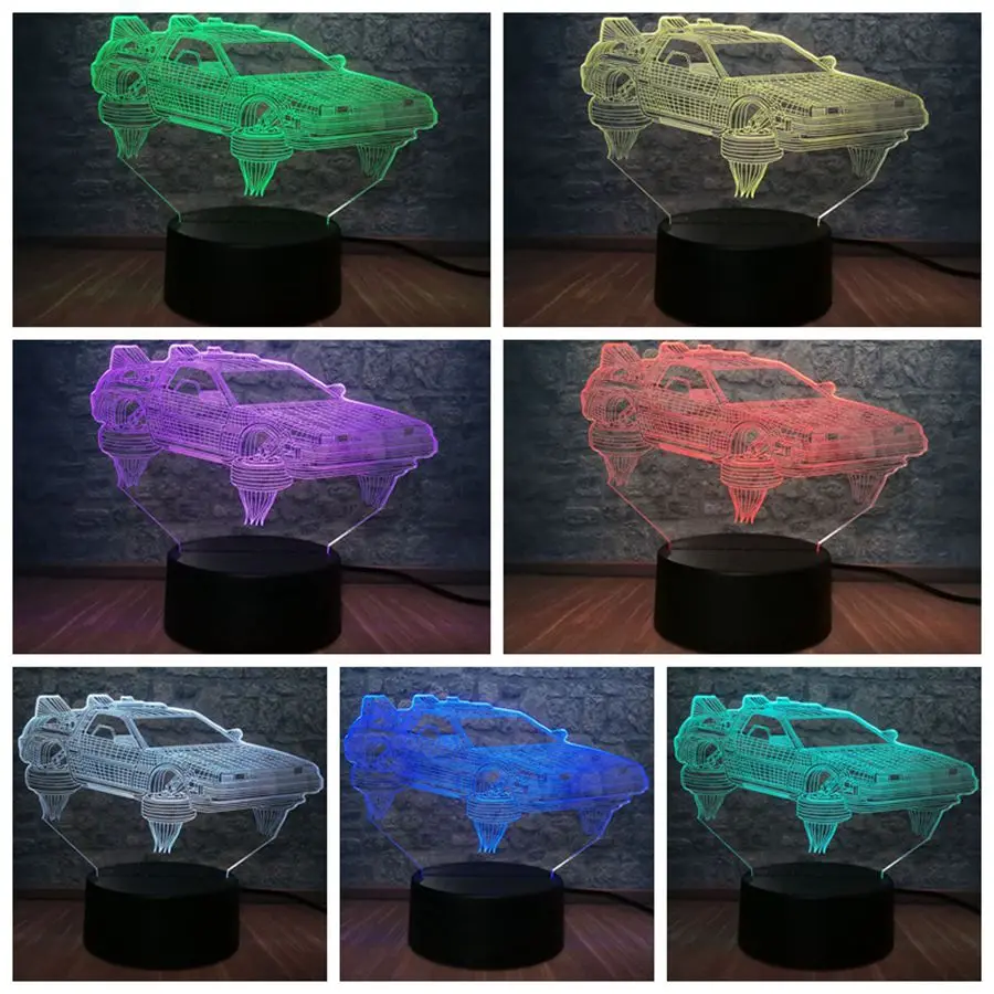 Новинка автомобиля 3D USB светодиодный ночной Светильник Атмосфера RGB светильник ing