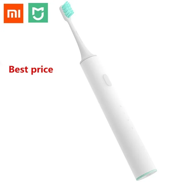 Xiaomi Mijia Smart Sonic электрическая зубная щетка Bluetooth Беспроводная зарядка Водонепроницаемый Контроль приложения 18 дней использования PK Soocare X3 - Цвет: Белый