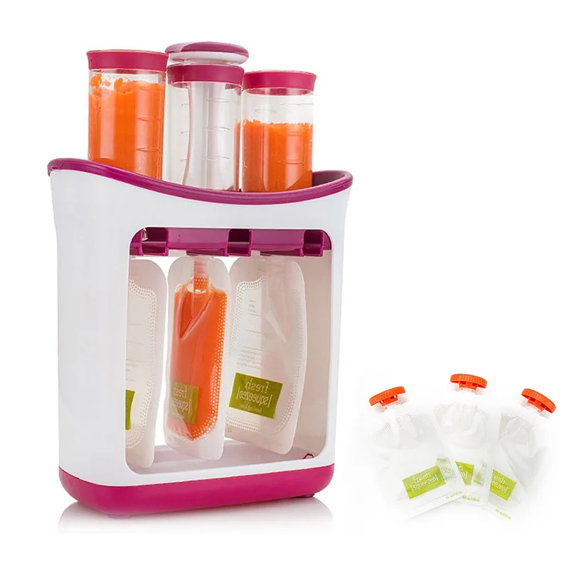 

Practical Squeeze Fruit Vegetable Juice Machine Baby Food Storage Containers Durable Fruit Puree Packing Machine Squeeze Station