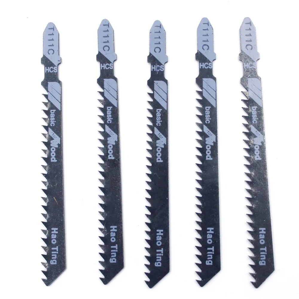5Pcs/set T111C Jig Saw Blades 100mm Reciprocating Fast Cutting For Hard