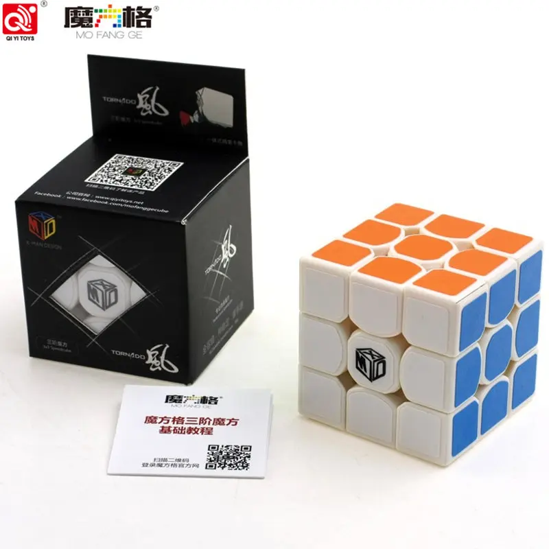 Qiyi X man Фэн 3x3x3 куб волшебный черный/белый Cubo Magico профессиональные скоростные