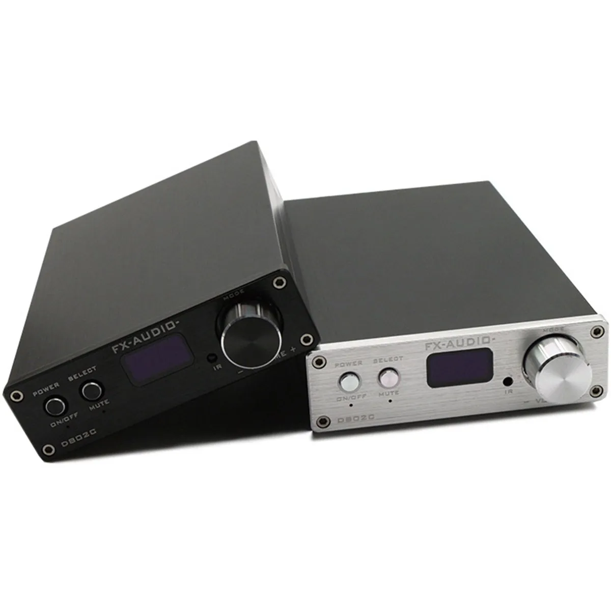 

FX-Audio D802C Wireless bluetooth USB/AUX/Optical/Coaxial Pure Digital Audio Amplifier OLED 24Bit/192KHz 80Wx2 Remote Control