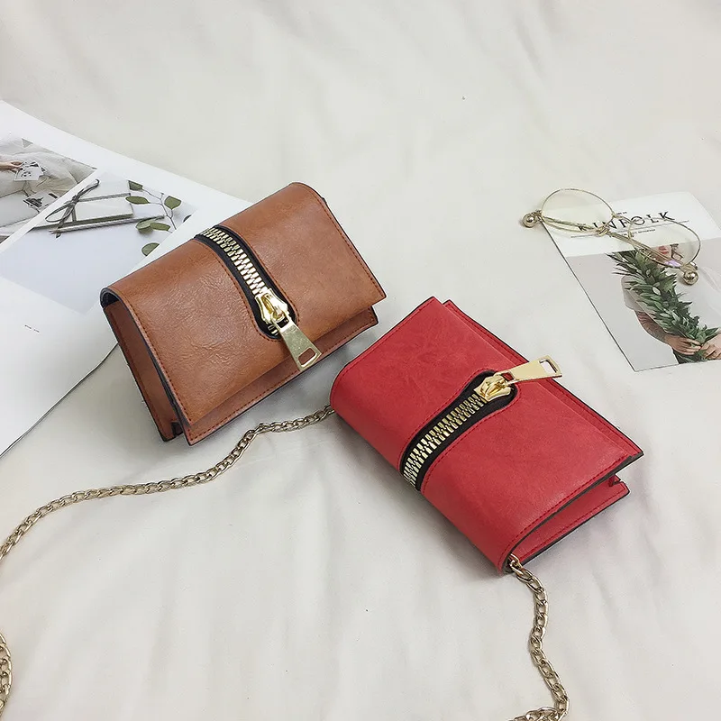

Crossbody Bags For Women Mini Shoulder Bag Retro Chain Messenger Handbag Purse High Quality Leather Bags Sac A Main Bolso Mujer