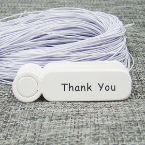 thank you 3cm500pcs спасибо с бирка с ленточкой+ 500 шт. эластичная строка белая бумага подарок повесить тег для продуктов ручной работы Метки этикетки - Цвет: thank you