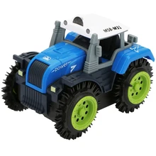 Детский игрушечный автомобиль с откидной крышкой, Электрический трюк, фермерский автомобиль, детский самосвал, симулятор, 4 колеса, Электрический игрушечный автомобиль
