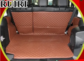

Top quality! Special car trunk mats for Jeep Wrangler JK 2017-2007 4 door durable cargo liner mat boot carpets for Wrangler 2010