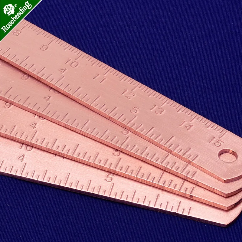 15cm (6) Brass Ruler,Bullet Journal Ruler,Stencils,Dividing Rule,Sold  1pc/lot,Brass