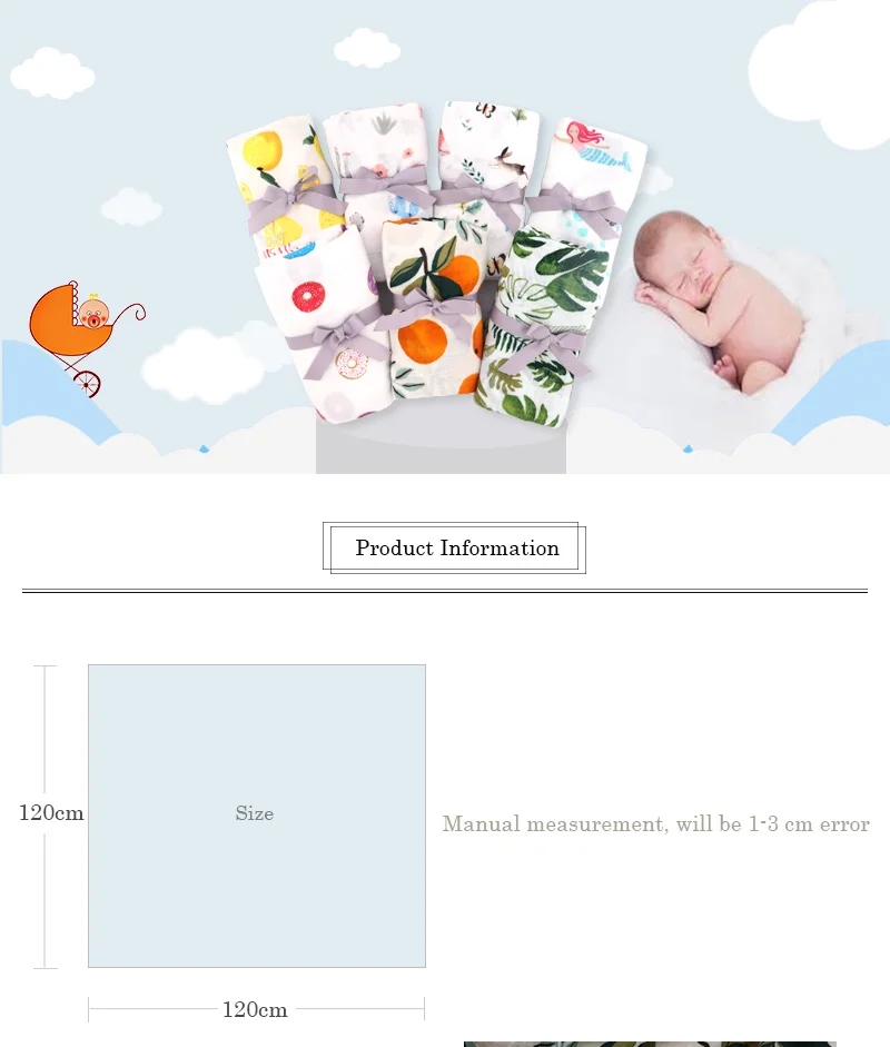 Детское одеяло Muslinlife, дышащее, муслиновое, обертывание, для новорожденных, хлопок, бамбуковое волокно, детское Пеленальное многофункциональное муслиновое постельное белье, 120*120 см