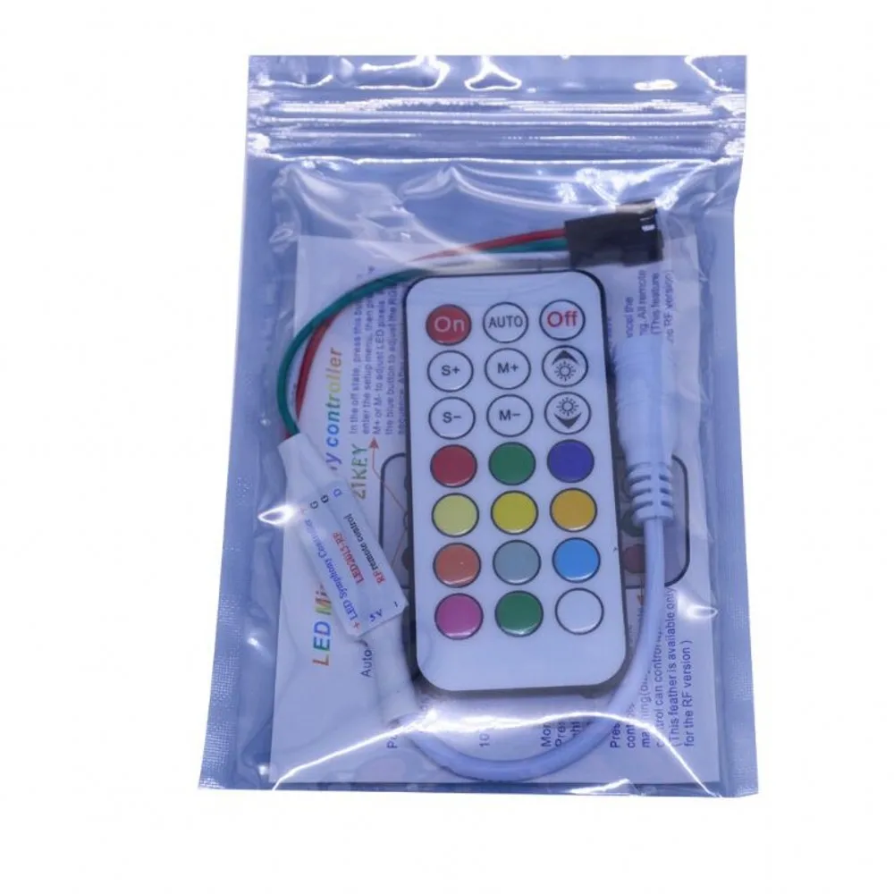 WS2811/WS2812B/SK6812/UCS1903/WS2801 RF контроллер 5 В/12 В/24 В 14 клавиш 21 клавиша Led пульт