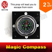 magic compass adventurer escape room game device prop forTakagism get hidden clues via compass to run