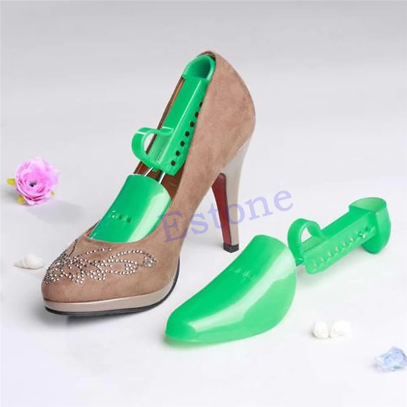 

Random Color New Fashion High Quality 1 Pair Plastic Adjustable Women Shoes Tree Keepers Support Stretcher Shoe Shapers Solid