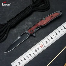 Enlan EW009 8Cr13Mov лезвия деревянной ручкой складной Ножи кемпинг выживания карманный Ножи Утилита Тактические Охота инструмент ноже EDC подарок