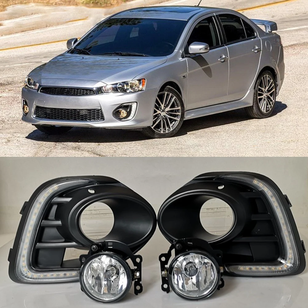 1 пара противотуманных фар для Mitsubishi Lancer 2016 2017 2018 2019 года 12 В светодиодные дневные