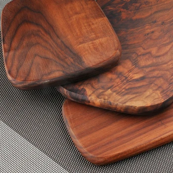 

1 Pcs Black walnut wood cutting board kitchen chopping board 3 size pizza disks real wood without glue stock plate