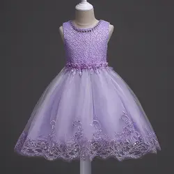 Платье для девочек с цветочным узором осень 2017 г. модные Стиль платье для детей Monsoon с бантом для девочек платье с вышивкой детское