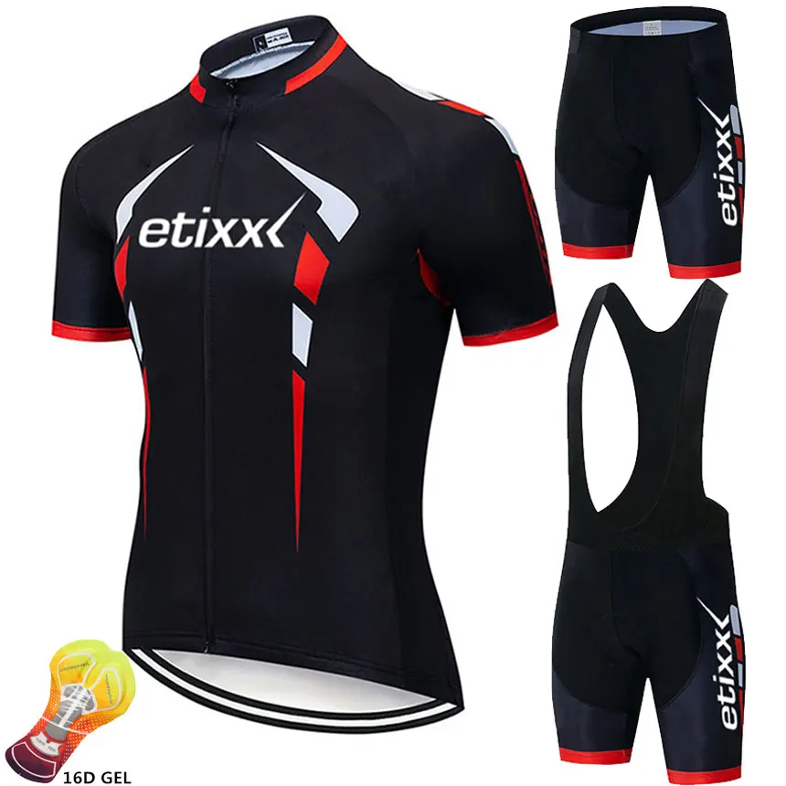 Etixx Pro комплект для велоспорта MTB велосипедный костюм, трико Ropa Ciclismo 3 цвета велосипедная форма Велоспорт Джерси комплект велосипедная одежда
