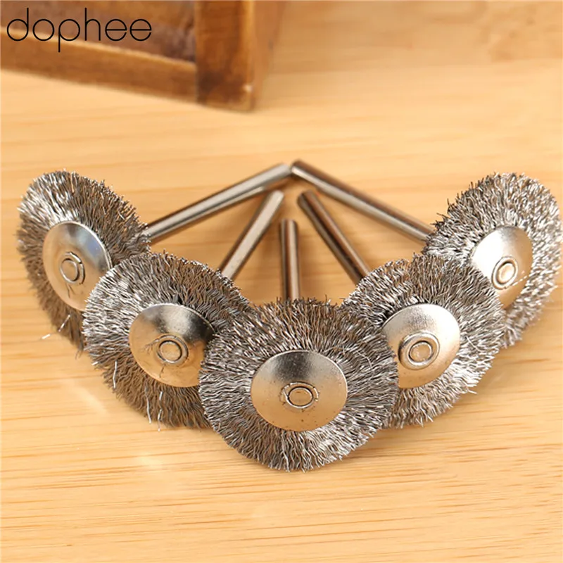 Dopee 5 шт. Аксессуары Dremel проволока из нержавеющей стали 25 мм ...