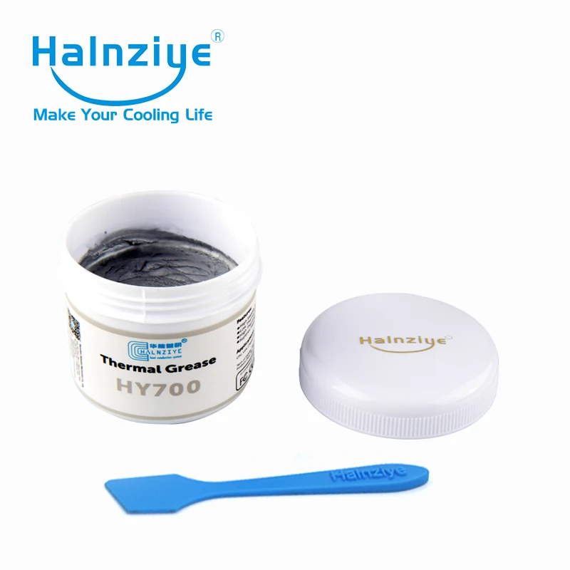 Halnziye HY710 Серебряная термопаста/Паста с баночкой 100 г упаковка через EMS
