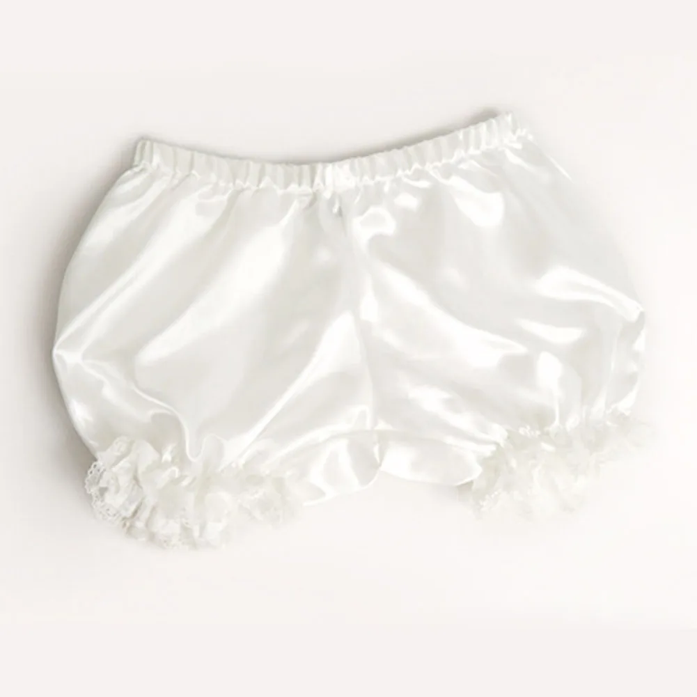 

Anti exposure Lolita Cosplay Lace Women Bubble Bloomer Under Pants Safety Shorts Elastic Black White