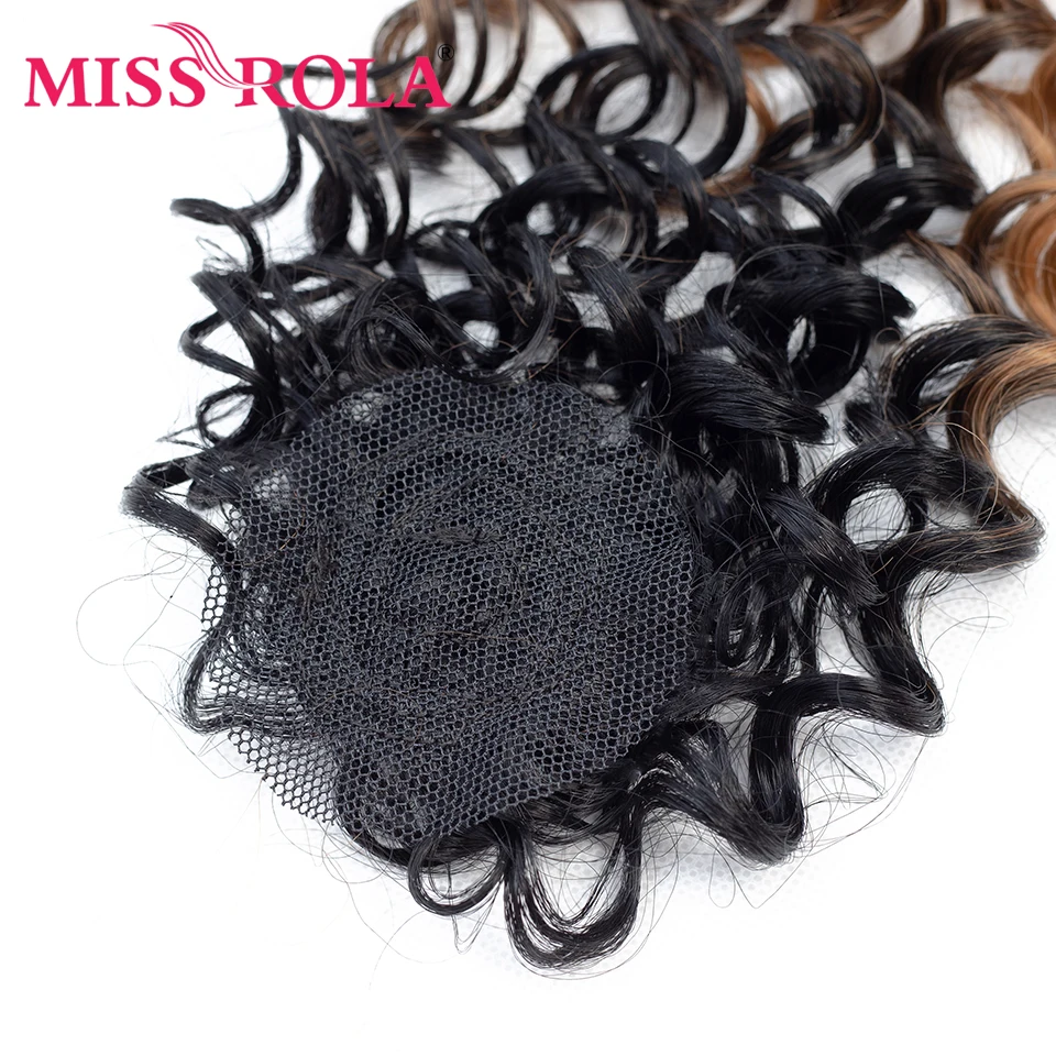 Miss Rola Короткие вьющиеся синтетические волосы для наращивания#1 6 шт./упак. Kanekalon волоконное плетение для женщин 16 18 20 дюймовое плетение волос