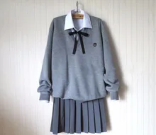 Japonés Kawaii Escuela Estudiante Conjunto Suéter de Punto Lindo de La Falda de Halloween Cosplay Uniforme de Marinero Estilo de Muy Buen Gusto