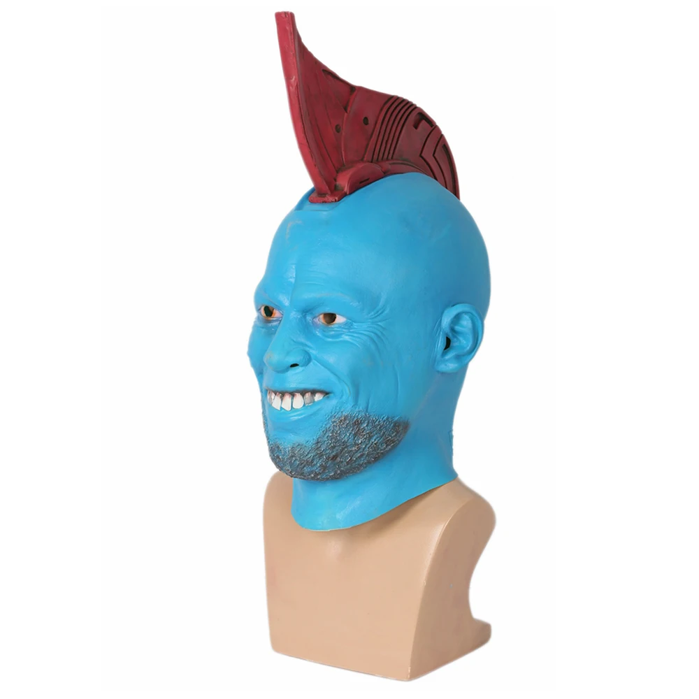XCOSER стражи Галактики Yondu голова плавник латекс маска фильм косплей шлем на всю