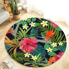Ковер для гостиной современный круглый ковер кухня 3d Садоводство Фланель Гостиная Противоскользящий коврик ковер 55 см L0531