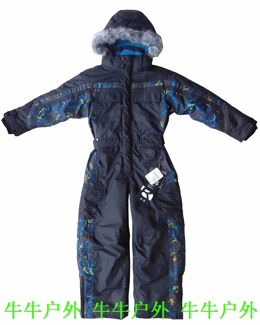 Зимние комбинезоны; зимний костюм для мальчиков; детское водонепроницаемое пальто; детская Лыжная одежда с капюшоном; комбинезон для девочек; ветрозащитный комбинезон с хлопковой подкладкой