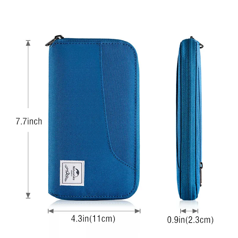 Naturehike Rfid Passport Holder Travel Wallet Rfid Passport Wallet Waterproof Passport Case Passport Organizer with Zipper