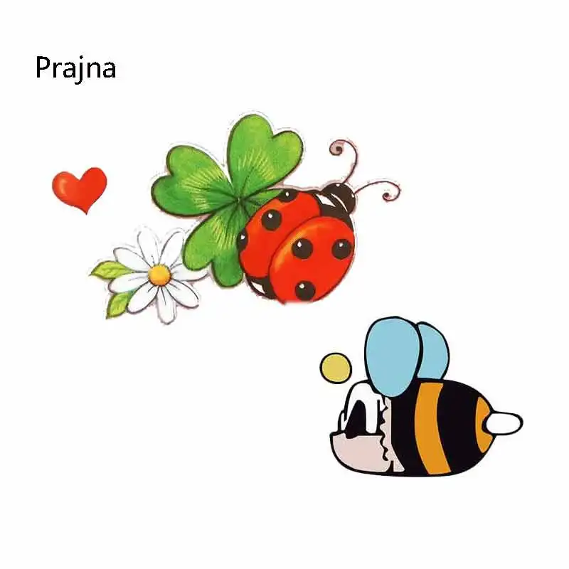 Prajna маленький размер пчела патч насекомое мультфильм патчи птицы пчелы ремесла