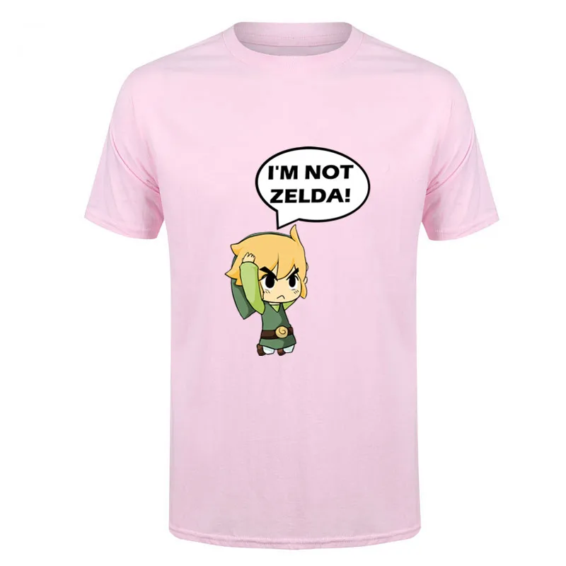 2017 Новейшая летняя Стильная мужская модная футболка с надписью I'm not zelda Новые