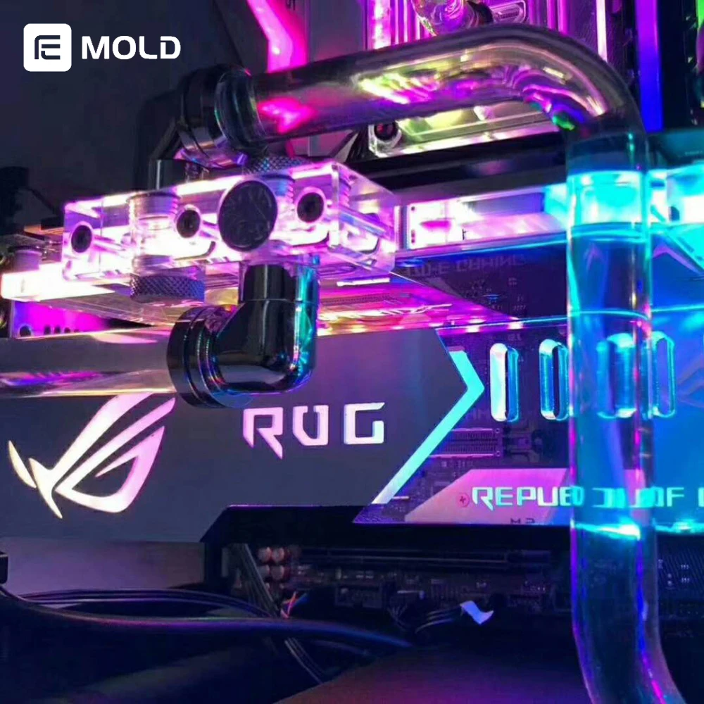 Tanie Uchwyt wspornika karty graficznej ROG AORUS MSI NVIDIA rama gpu blok wsparcie kompatybilny asus msi płyta główna 5v 3pin 12v 4pin