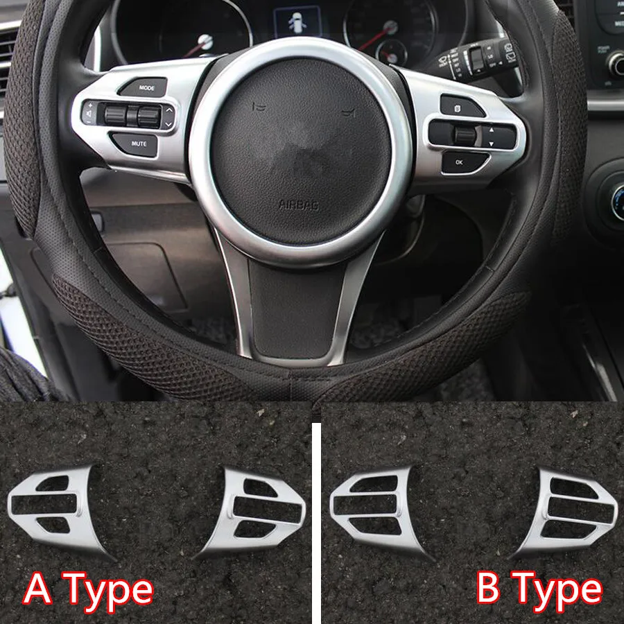 Us 12 36 11 Off Yaquicka Car Interior Steering Wheel Button Switch Panel Frame Cover Trim Sticker For Kia Sorento 2015 2016 2017 2018 Lhd Abs In