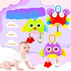 Детские игрушки для младенцев кровать колокольчик погремушки мягкие Прорезыватели плюшевые игрушки, забавные животное на коляску