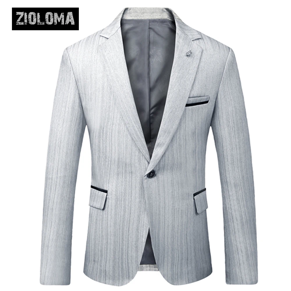 

ZIOLOMA Mens Slim Fit Business Casual Regular Suit Jacket
