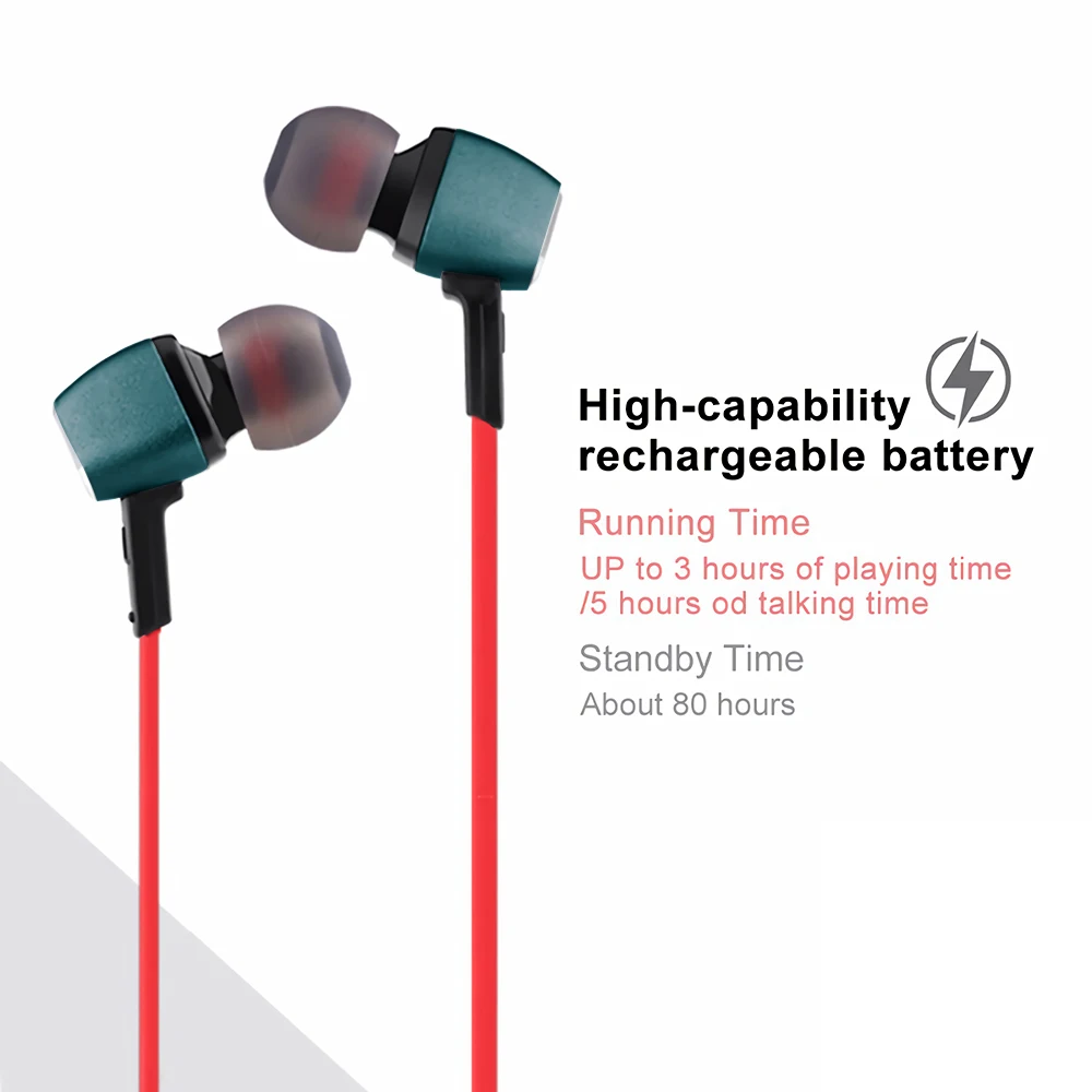 CHYI Bluetooth Earphone Wireless Earbuds Sport Earphone Magnet Headset Stereo Earbuds Mic Bleutooth Earphone For Phones Music 