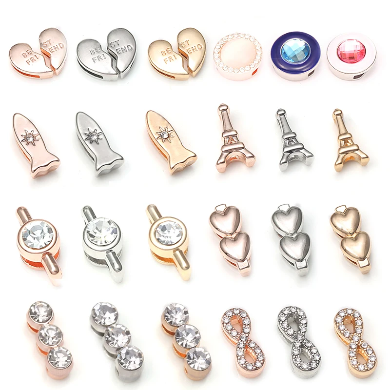 

BAOPON Fashion Charm Slide Beads Stainless Steel Mesh Bracelet Making For Woman Fits Pandora Bracelets Bangles Jewelry Wholesale