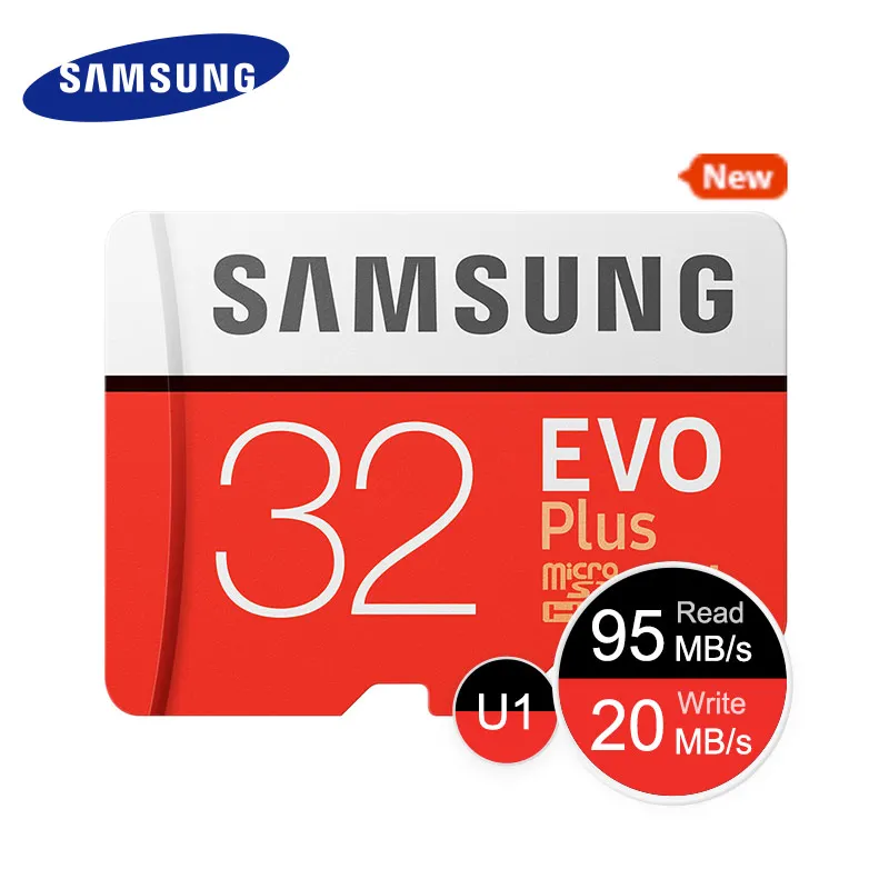 SAMSUNG новые карты памяти Micro SD карты EVO+ 128 ГБ 64 ГБ 32 ГБ 95 МБ/с. 100 МБ/с. C10 SDHC SDXC U1 U3 карты памяти 64 г 32 г карта карта памяти для телефона микро сд карта памяти micro sd