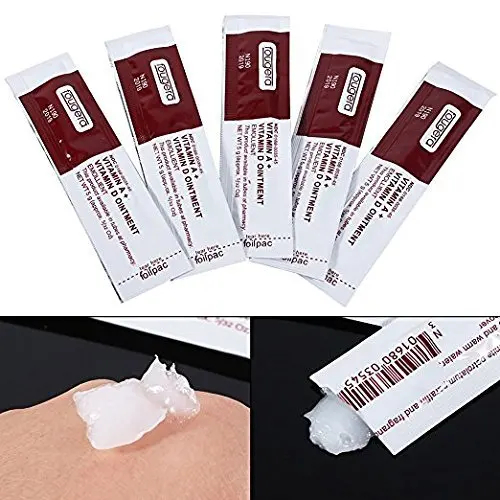 

New 50Pcs Anti Cicatriz Fougera Tattoo Aftercare Tattoo Recovery Creme Vitamine A + D Ointment Permanent Repair Tattoo Supplies