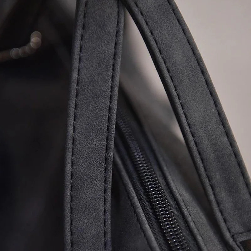 Women Shoulder Bag PU Leather Vintage Female Top-handle Bags Rivet Design Large Ladies Pompon Handbags Girls Bags Bolsa SS0344 (12)