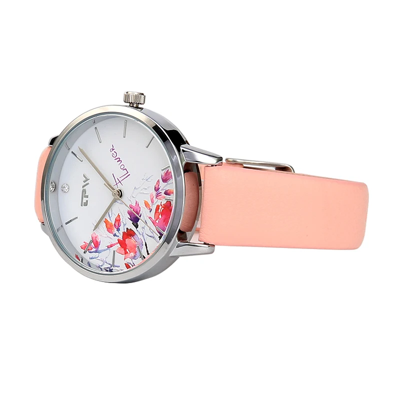 High Quality Fashion Leather Strap Rose Gold Women Watch Casual Love Heart Quartz Wrist Watch Women Dress Ladies Luxury Watches