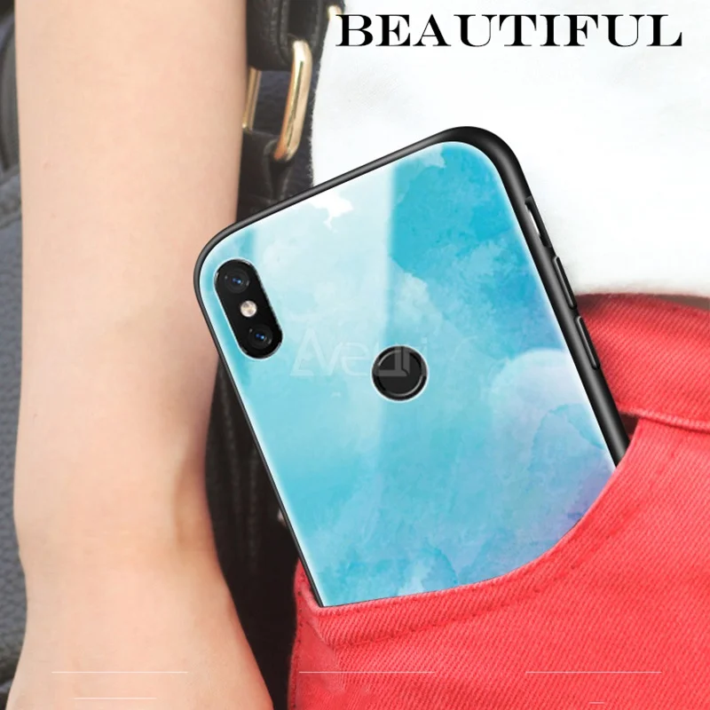 For Xiaomi Redmi 5 Plus 6 Pro S2 Note 4 4X 5 6 7 Pro Colorful Glass Cover Phone Case For Xiaomi mi 8 Lite 9 SE A1 A2 Lite Coque For Xiaomi Redmi 5 Plus 6 Pro S2 Note 4 4X 5 6 7 Pro Colorful Glass Cover Phone Case For Xiaomi mi 8 Lite 9 SE A1 A2 Lite Coque