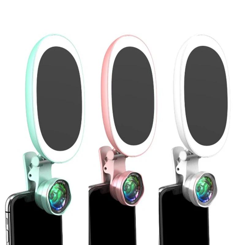 Best Selfie photography 60 LED flash light portable mobile lens luminous mirror phone camera