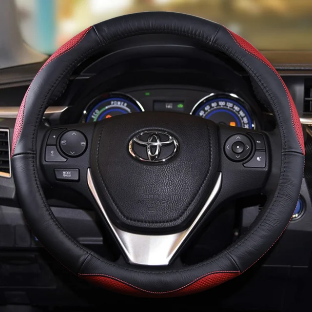 38cm Sport car steering wheel cover case for Toyota YARIS VIOS COROLLA