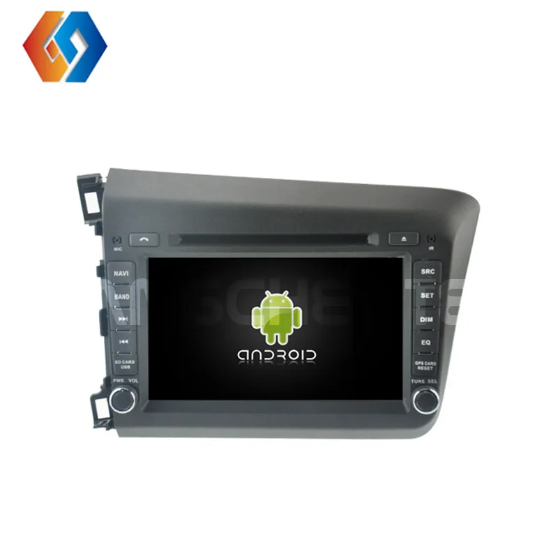 Perfect Android 9.0 Car GPS DVD Radio For HONDA CIVIC 2012 With IPS Touch Screen BT WiFi Mirror Link Supports OBD DVR Front And Back Cam 0