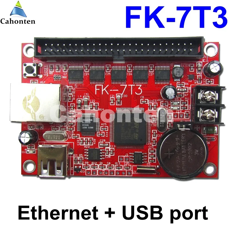 

FK-7T3 Network Ethernet led controller card 768*256, 1536*128 pixels support for single ,dual ,full color display led screen