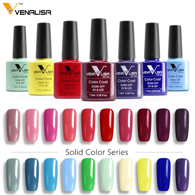 High Quality CANNI Gel Varnish Lacquer Nail Art DIY 60 Colors VENALISA Soak off Organic Odorless Enamels LED UV Nail Gel Polish