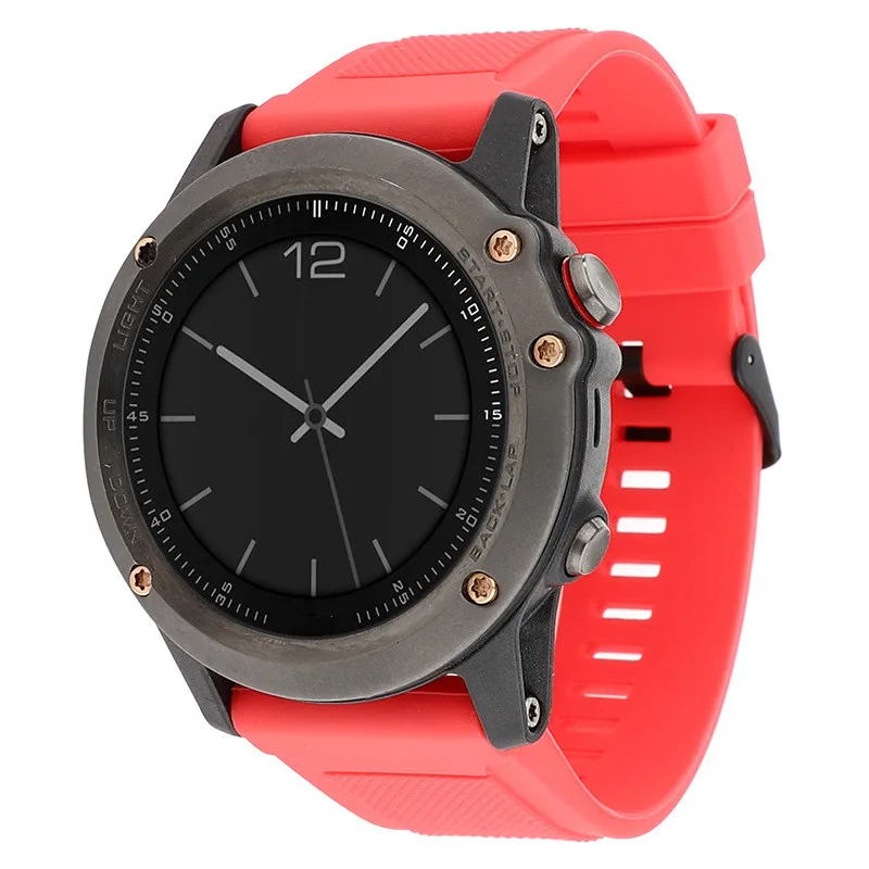 Ремешок для часов Garmin Fenix 5X 5 26 22 20 мм 3 HR Forerunner 935 быстросъемный силиконовый ремешок